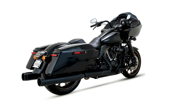 AUSPUFFTOPFSATZ  "LUZIFER" BLACK 4,5"  FÜR FLT TOURER BJ. 91-06  MIT EG ABE